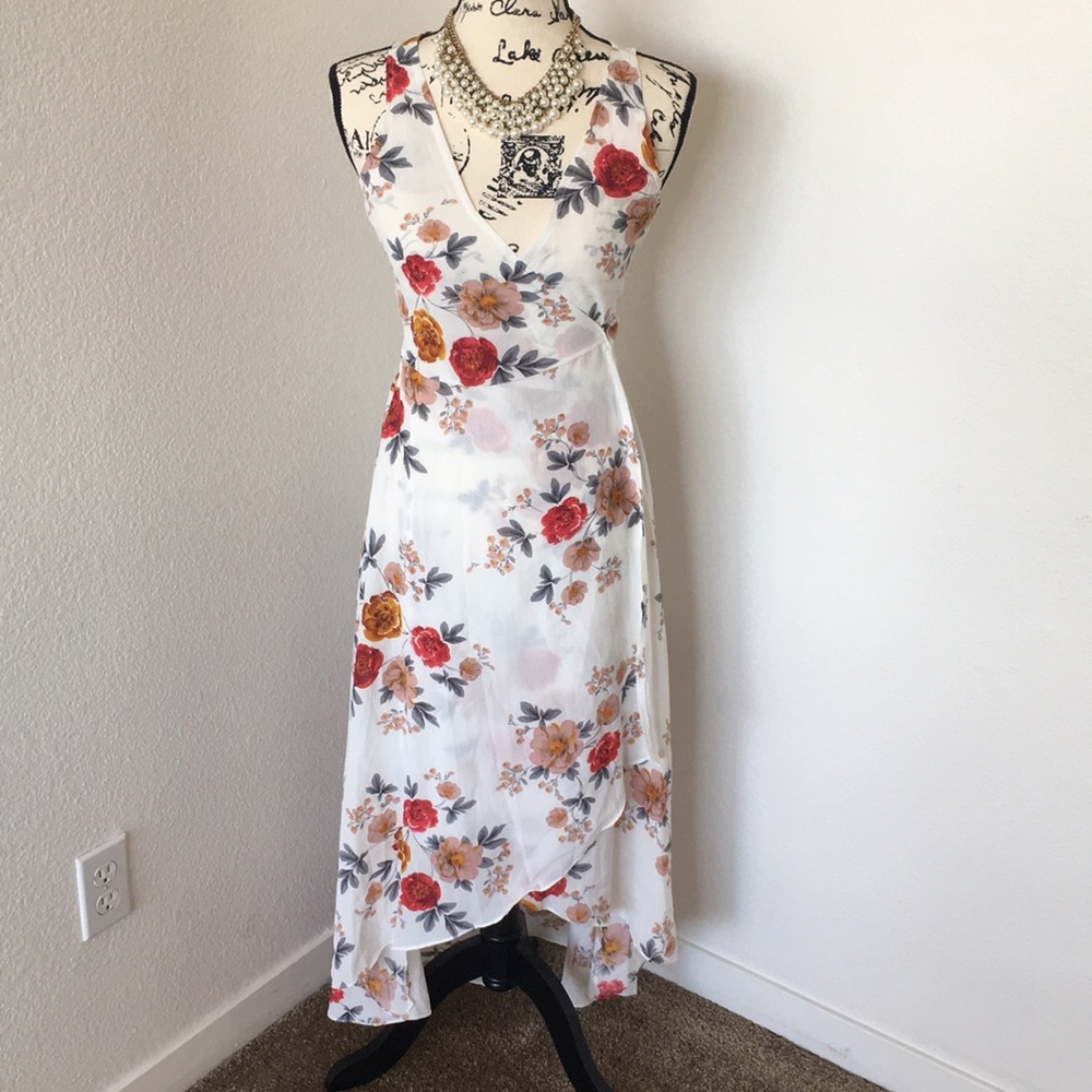 Wrap around beach cover dress